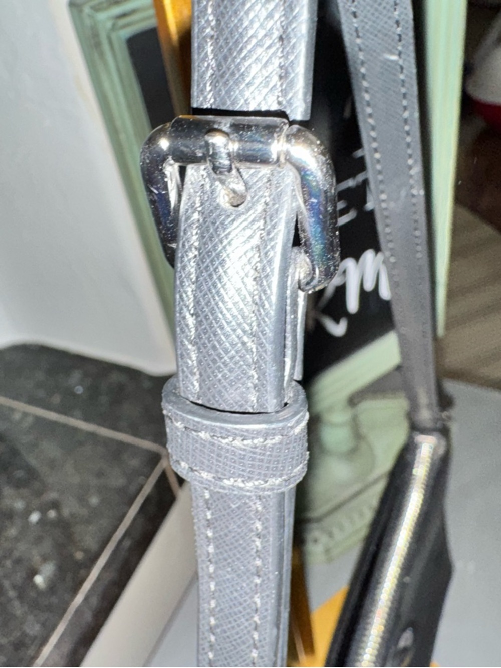 COACH Darcy Bow East West Swing pack 2014 Soft Black Leather Silver F51858 - EUC - Picture 12 of 16